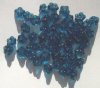 50 7mm Dark Aqua Bell Flower
